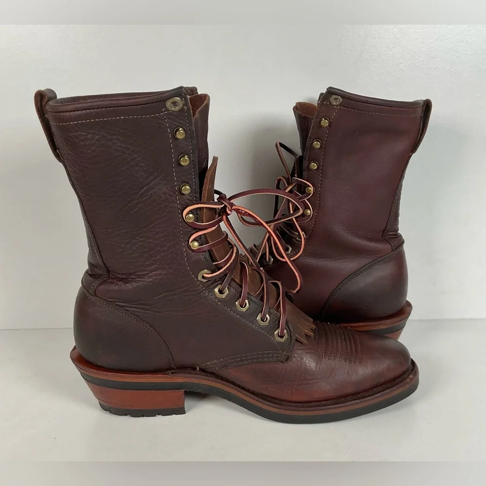 Vintage Chippewa Kiltie Packer Boots | Soft Toe | USA Made | Men’s 9.5 D